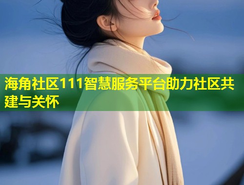 海角社区111智慧服务平台助力社区共建与关怀