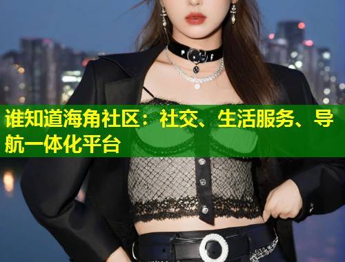 谁知道海角社区：社交、生活服务、导航一体化平台